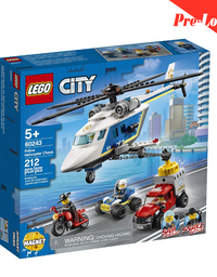 LEGO City Police Helicopter Chase 60243 Police Playset Building Sets for Kids
