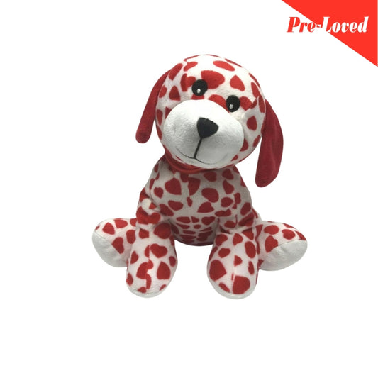 Red Hearts Puppy Dog Stuff Toy 56x22Cm Premium Pre-Loved