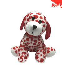 Red Hearts Puppy Dog Stuff Toy 56x22Cm Premium Pre-Loved
