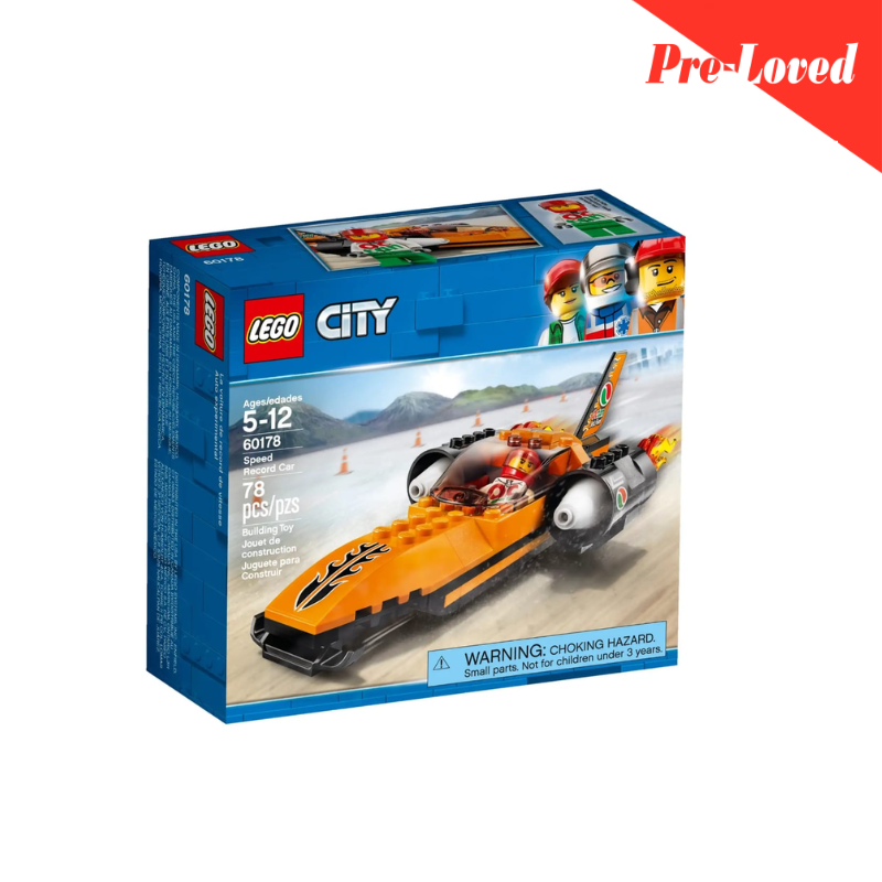 LEGO City Speed Record Car 60178 Building Kit (78 Piece) Orignal LEGO Pre-loved