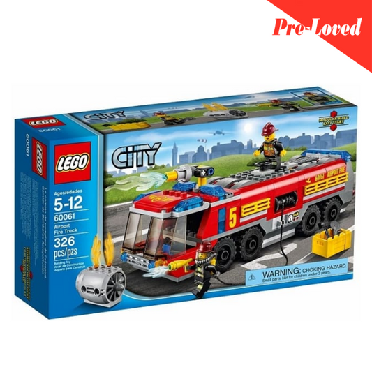 LEGO City Great Vehicles 60061 Airport Fire Truck Orignal LEGO Pre-loved