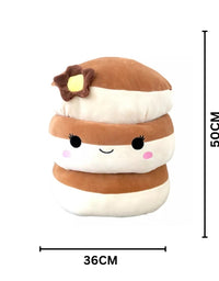 Squishmallow Rayen Pancake Stack Rare Large Plush Stuffed Toy 36x50Cm Premium Pre-loved
