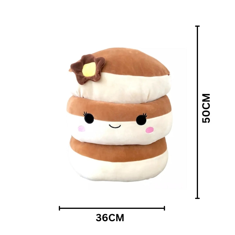 Squishmallow Rayen Pancake Stack Rare Large Plush Stuffed Toy 36x50Cm Premium Pre-loved