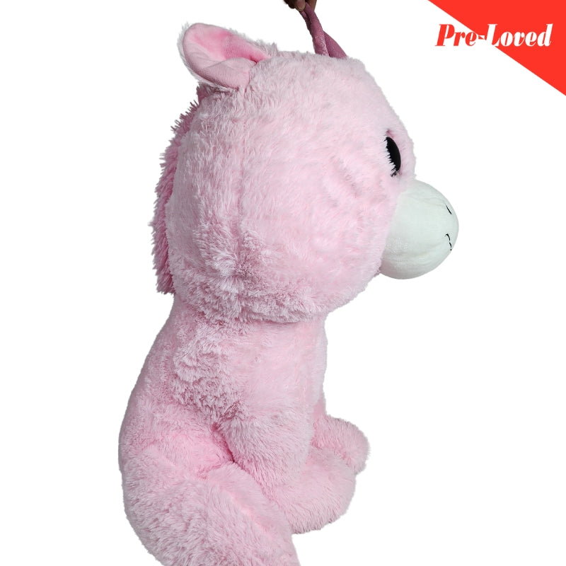 Pink Unicorn Giant Glitter Eyes Stuff Toy Premium Pre-loved