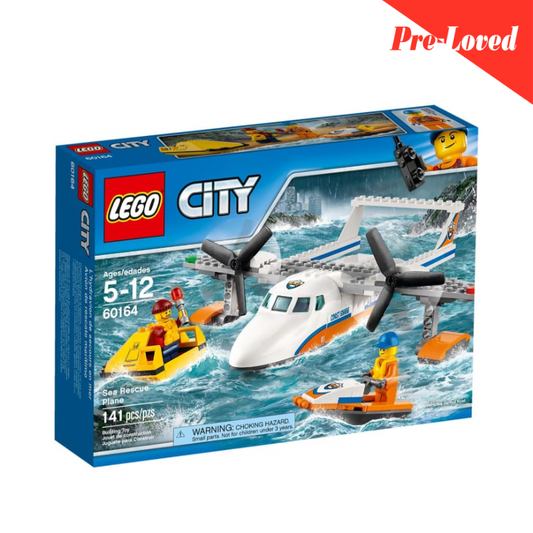 LEGO City Coast Guard Sea Rescue Plane 60164 Building Kit (141 Piece) Orignal LEGO Pre-loved