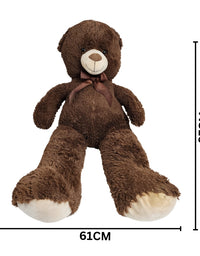 Big Teddy Bear Cute Giant Stuffed Animals Soft Plush Bear for Girlfriend Kids, Dark Brown 97x61 Premium Pre-loved
