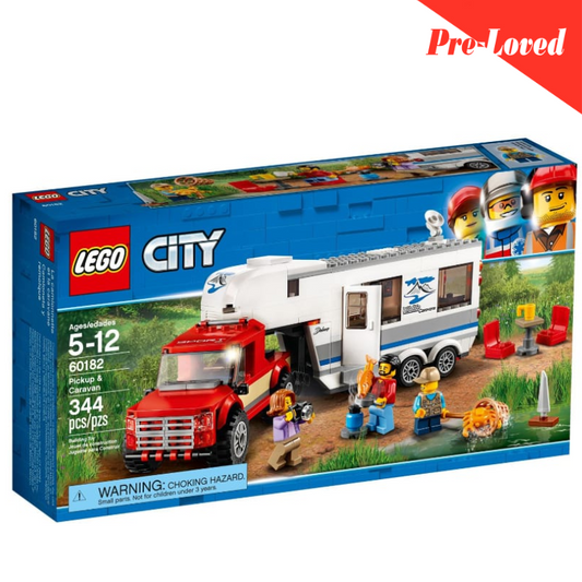 LEGO City Pickup & Caravan 60182 Building Kit (344 Pieces) Orignal LEGO Pre-loved