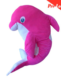 Large Floppy Pink & White Shark Stuffed Plush Toy Pillow Character 66x60 Premium Pre-Loved
