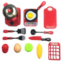 Kids Deluxe Kitchen Cooking Pan & Utensils Playset – Fun Pretend Play for Little Chefs