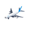 Die-Cast Pull Back Airplane Toy for Kids – Blue & White Aircraft Assorted