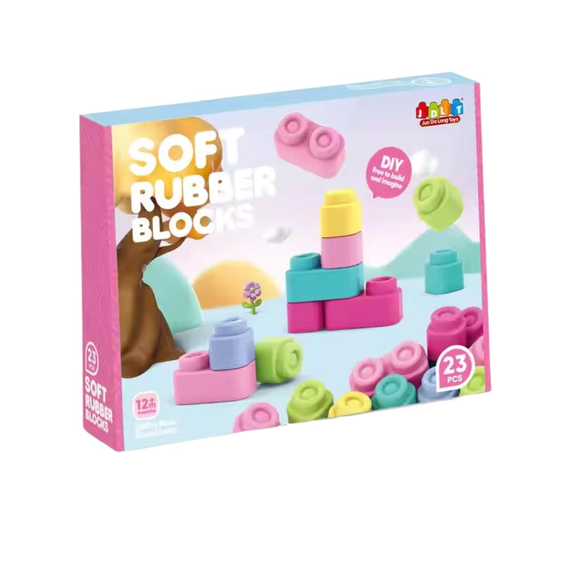 Soft Rubber Blocks Toy For Kids