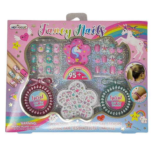 Hot Focus Fancy Nails Unicorn For Girls