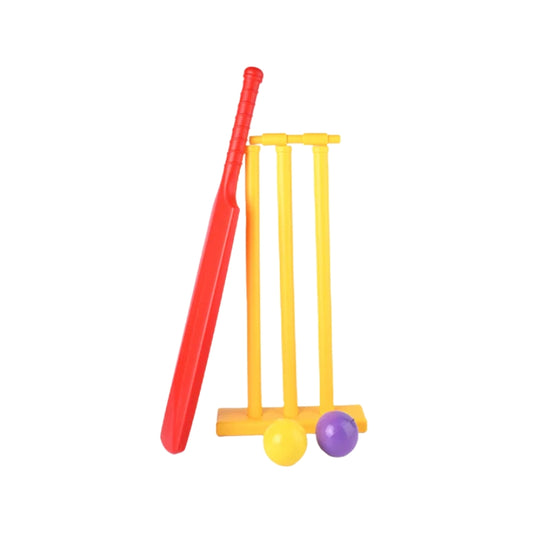 Kids Cricket Set – Bat, 2 Balls & 3 Wicket Sports Activity Toy for Outdoor Fun
