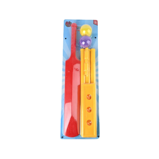 Kids Cricket Set – Bat, 2 Balls & 3 Wicket Sports Activity Toy for Outdoor Fun