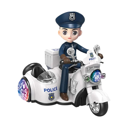 Police Patrol Motorbike Toy – With Lights, Sound & Music