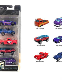 Alloy Car Model Set Toy For Kids - Pack Of 5
