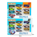 Classic Die-Cast Car Set – Pack of 10 Mini Metal Vehicles for Kids & Collectors
