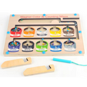 Children Montessori Toy Magnetic Pen Moving Ball Game Educational Toy