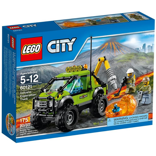 LEGO City Volcano Explorers 60121 Volcano Exploration Truck Building Kit (175 Piece) Oriignal LEGO Pre-loved