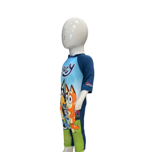 Bluey Kids Swimsuit – Full Body One-Piece Swimwear for Boys (Ages 2–11 Years)