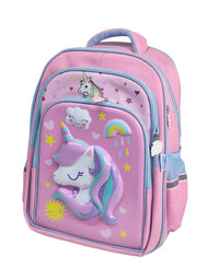 3D Unicorn Magic School Bag Waterproof Lightweight Backpack 16 Inch (GB-2021)
