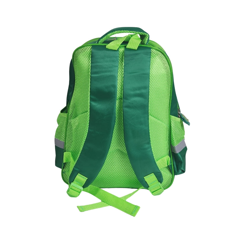 3D Dino 16 Inch School Bag & Green Transparent Water Bottle (GB-2021) (Deal)