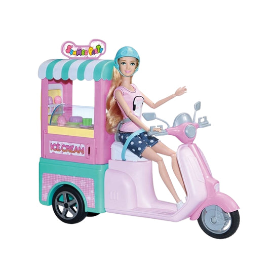 Girls Ice Cream Tricycle Dessert Playset