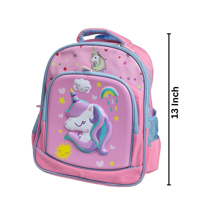 3D Unicorn Magic School Bag Waterproof Lightweight Backpack 13 Inch (GB-2020) (Deal)