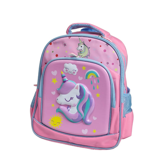 3D Unicorn Magic School Bag Waterproof Lightweight Backpack 13 Inch (GB-2020)