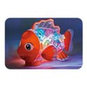 Transparent Musical Gear Fish Toy Light Up Walking Sound Toy for Toddlers and Kids