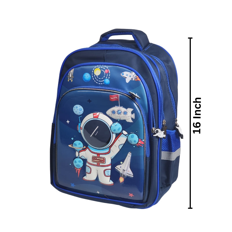 3D Space School Bag Waterproof Lightweight Backpack 16 Inch (GB-2021)