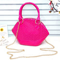 Trendy Textured Handbag with Chain Strap – Elegant & Stylish