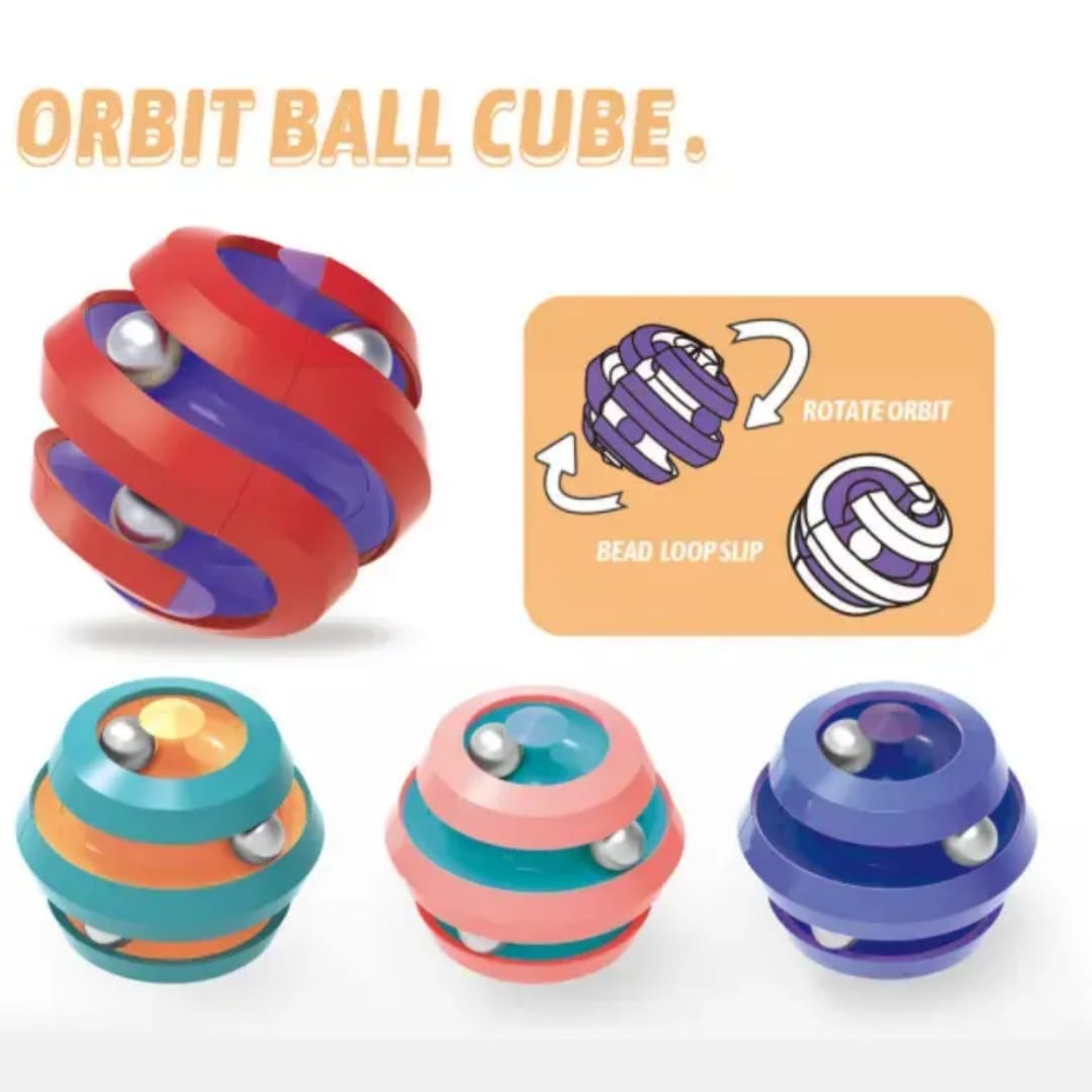 Orbit Ball Fidget Cube – Ultimate Stress Relief & Fun Spinner Toy