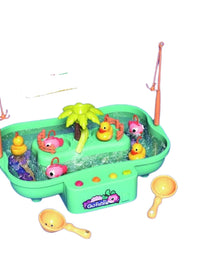 Fishing Game With Rotating Water And Floating Ducks Playset Toy For Kids
