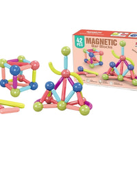 DIY Assembling Magnetic Bar Building Blocks Toy
