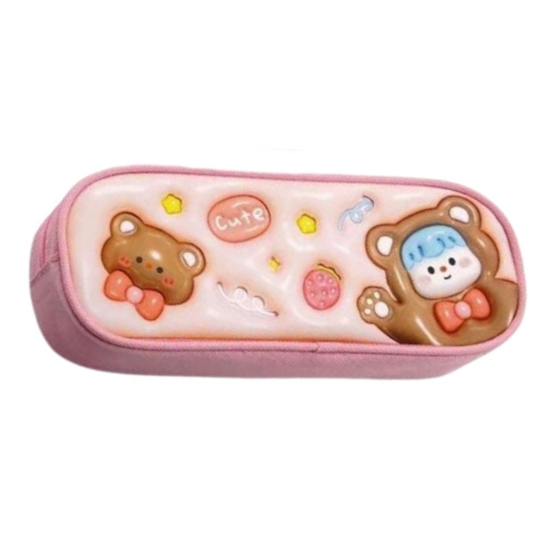 Cute Teddy Bear Pencil Box For Girls