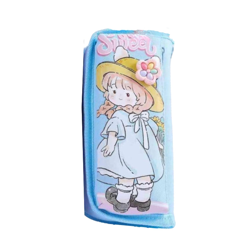 Sweet Doll Pencil Box For Girls