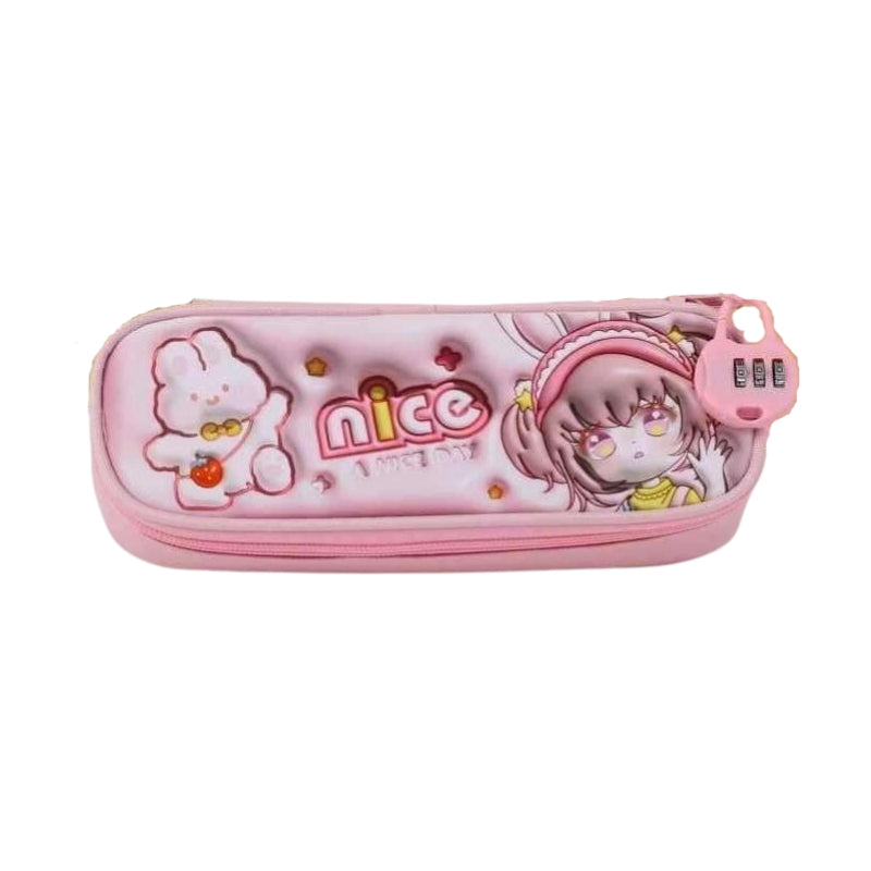 Nice 3D Doll Pencil Box For Girls