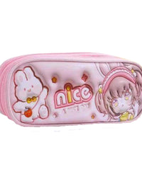 Nice 3D Doll Pencil Box For Girls
