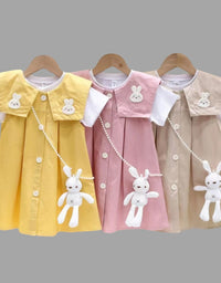 Half Sleeves Cotton Summer Wear With Rabbit For Kids
