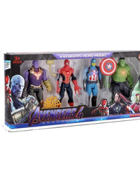 Avengers Action Figures With Light Toy Set For Kids - 4 Pcs
