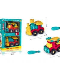 DIY Assemble Vehicle Playset For Kids
