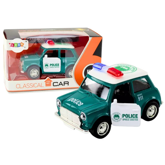 Mini Cooper Police Legendary British Car Model Diecast Toy For Kids