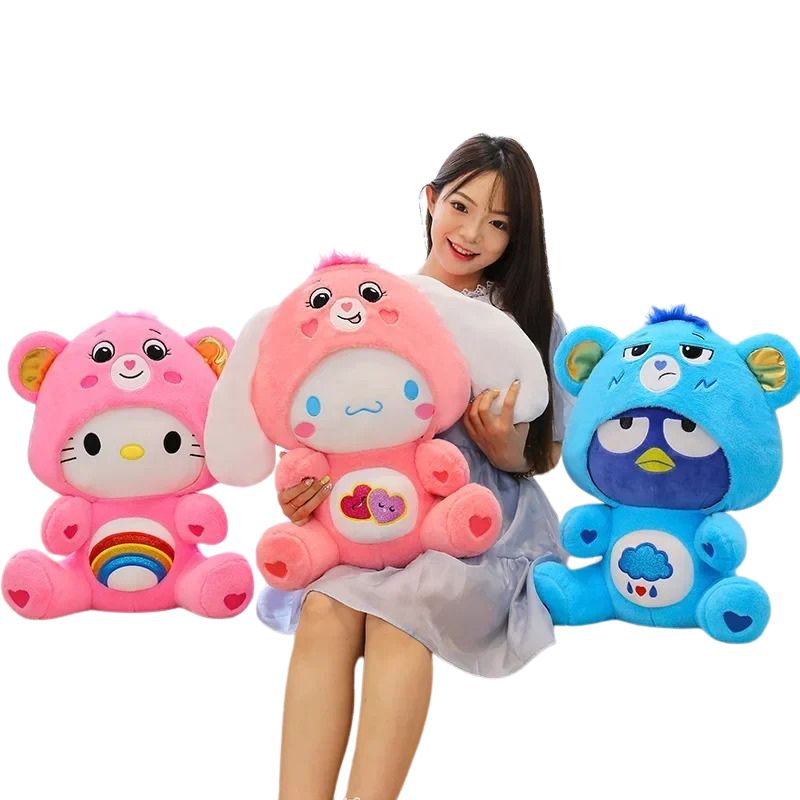 Cute Cartoon Care Bears X Dressing Hello Kitty Stuff Toy Plushie