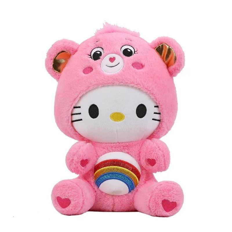 Cute Cartoon Care Bears X Dressing Hello Kitty Stuff Toy Plushie