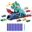 2-in-1 Multi-Functional Toy Truck – Nerf Gun & Car Launcher for Action-Packed Play