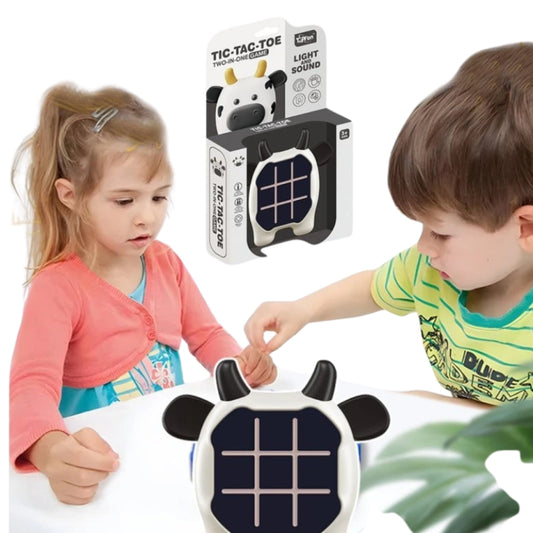Cow Craze Tic-Tac-Toe – Snap and Play Light-Up Game