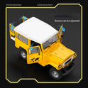 Toyota Land Cruiser Yellow Vintage Off-Road Legend – 1:24 Diecast SUV Model
