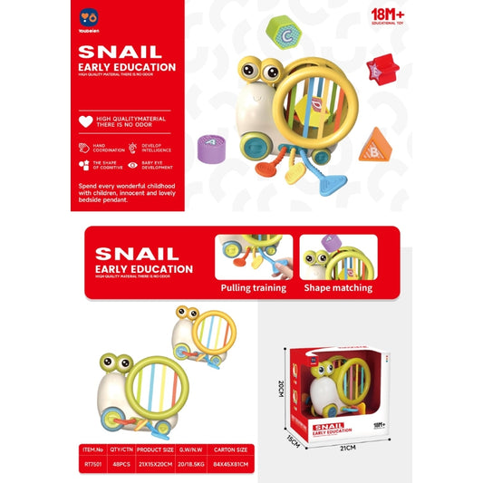 Snail Shape Sorter & Learning Toy Fun Way to Learn Colors, Numbers