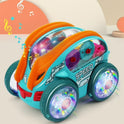 Spin Racer X: 360° Stunt Tipping Car with Transparent Gear Action